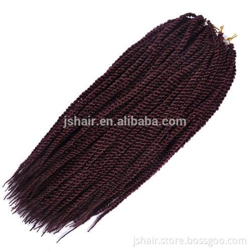 aliexpress factory cheap crochet braids twist senegalese , colored hair crochet braids havana